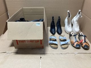 QTY OF ASSORTED WOMENS SHOES TO INCLUDE OFF-WHITE CHELSEA BOOTS - SIZES INCLUDE 5,6: LOCATION - BR12