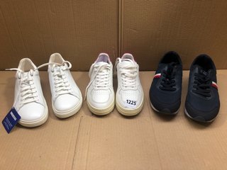 QTY OF ASSORTED TRAINERS TO INCLUDE TOMMY HILFIGER TRAINERS IN NAVY - SIZE: UK 8: LOCATION - BR14