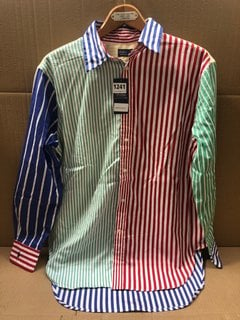 WOMENS POLO RALPH LAUREN STRIPED SHIRT IN MULTICOLOUR - SIZE 14 RRP £135: LOCATION - BR15