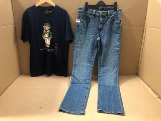 POLO BEAR BY RALPH LAUREN TEE - SIZE 16A TO INCLUDE LAUREN BY RALPH LAUREN MID-RISE STRAIGHT LEG JEANS - SIZE 6 RRP £159: LOCATION - BR15