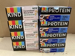 QTY OF KIND PROTEIN DARK CHOCOLATE & NUT BARS - BBD 31/10/24: LOCATION - BR17