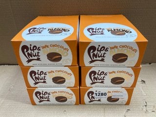 6 X BOXES OF PIP & NUT DARK CHOCOLATE & ALMOND CAKES - BBD 04/01/25: LOCATION - BR17