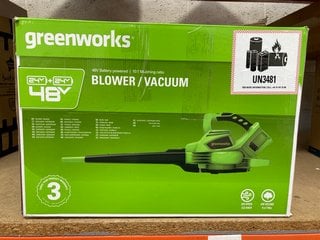 GREENWORKS 48V BLOWER/VACUUM: LOCATION - AR4