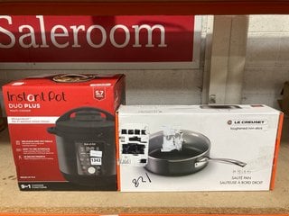 INSTANT POT DUO PLUS MULTI-COOKER TO INCLUDE LE CREUSET SAUTE PAN: LOCATION - AR11