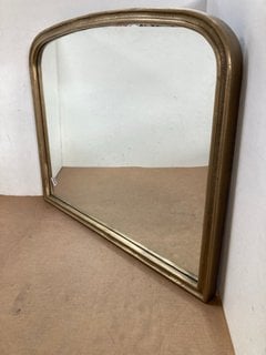 ALMORA ARCHED MIRROR - ANTIQUE BRASS - SMALL - RRP £325: LOCATION - CR3