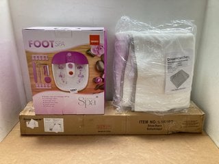 QTY OF ASSORTED ITEMS TO INCLUDE SENSIO HOME FOOT SPA: LOCATION - CR8