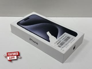 APPLE IPHONE 15 PRO MAX (5G) 256 GB SMARTPHONE IN BLUE TITANIUM: MODEL NO A3106 (WITH BOX & ALL ACCESSORIES) [JPTM126147] THIS PRODUCT IS FULLY FUNCTIONAL AND IS PART OF OUR PREMIUM TECH AND ELECTRON