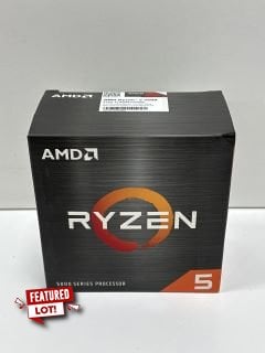 AMD RYZEN 5 5600 6 CORE, 12 THREAD PROCESSOR PC COMPONENT. (WITH BOX & ALL ACCESSORIES) [JPTM125293] (SEALED UNIT) THIS PRODUCT IS FULLY FUNCTIONAL AND IS PART OF OUR PREMIUM TECH AND ELECTRONICS RAN