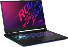 ASUS ROG STRIX G17 1TB SSD LAPTOP (ORIGINAL RRP - £750.00) IN BLACK (WITH BOX (FRENCH KEYBOARD) INTEL I7 -10750H, 16GB RAM, 17.3" SCREEN, GEFORCE RTX 2070 SUPER (SEALED UNIT) [JPTC71872]