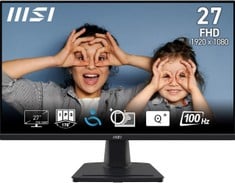 MSI PRO MP275 SERIES MONITOR (ORIGINAL RRP - £110.51) IN BLACK. (WITH BOX) [JPTC71805]