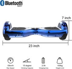 MEGA MOTION SELF BALANCING SCOOTER HOVER BOARD (ORIGINAL RRP - £119.01). (WITH BOX (COLLECTION ONLY)) [JPTC71813]