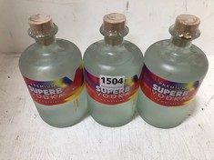 3 X BOTTLES OF PREMIUM SUPERB VODKA 5 X DISTILLED LEMON 40% 70CL (18+ PROOF OF ID) (COLLECTION DAYS MONDAY 28TH OCTOBER - WEDNESDAY 30TH OCTOBER 9AM TO 4PM)