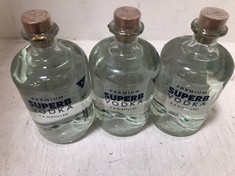 3 X BOTTLES OF PREMIUM SUPERB VODKA 5 X DISTILLED CLASSIC 42% 70CL (18+ PROOF OF ID) (COLLECTION DAYS MONDAY 28TH OCTOBER - WEDNESDAY 30TH OCTOBER 9AM TO 4PM)