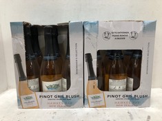 12 X BOTTLES OF PINOT GRIS BLUSH AERATED SPARKLING WINE HAWKES BAY NEW ZEALAND 13% 75CL (18+ PROOF OF ID) (COLLECTION DAYS MONDAY 28TH OCTOBER - WEDNESDAY 30TH OCTOBER 9AM TO 4PM)