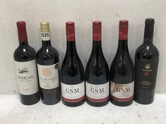 12 X BOTTLES OF ASSORTED WINE TO INCLUDE GSM FRANCOIS DUBESSY PAYS D'OC 2021 13% 75CL (18+ PROOF OF ID) (COLLECTION DAYS MONDAY 28TH OCTOBER - WEDNESDAY 30TH OCTOBER 9AM TO 4PM)