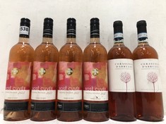 6 X BOTTLES OF ASSORTED ROSE WINE TO INCLUDE ROSE CUVEE RESERVA PRIVADA 2022 12% 75CL (18+ PROOF OF ID) (COLLECTION DAYS MONDAY 28TH OCTOBER - WEDNESDAY 30TH OCTOBER 9AM TO 4PM)