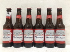 APPROX 25 X BOTTLES OF BUDWEISER 4.5% 300ML (18+ PROOF OF ID) (COLLECTION DAYS MONDAY 28TH OCTOBER - WEDNESDAY 30TH OCTOBER 9AM TO 4PM)