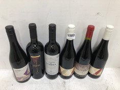 12 X BOTTLES OF ASSORTED RED WINE TO INCLUDE BENJAMIN DARNAULT LES PARCELLES 2020 14.5% 750ML (18+ PROOF OF ID) (COLLECTION DAYS MONDAY 28TH OCTOBER - WEDNESDAY 30TH OCTOBER 9AM TO 4PM)