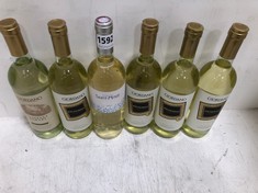 12 X BOTTLES OF ASSORTED WHITE WINE TO INCLUDE GIORDANO ETICHETTA ORO PUGLIA CHARDONNAY 2022 12.5% 75CL (18+ PROOF OF ID) (COLLECTION DAYS MONDAY 28TH OCTOBER - WEDNESDAY 30TH OCTOBER 9AM TO 4PM)