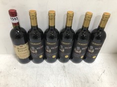 12 X BOTTLES OF ASSORTED WINE TO INCLUDE GIORDANO ANDREA VINO ROSSO 13.5% 75CL (18+ PROOF OF ID) (COLLECTION DAYS MONDAY 28TH OCTOBER - WEDNESDAY 30TH OCTOBER 9AM TO 4PM)