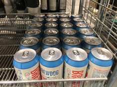 36 X CANS OF ASSORTED BREWDOG TO INCLUDE BREWDOG HAZY JANE PEACH 5% 330ML (18+ PROOF OF ID) (COLLECTION DAYS MONDAY 28TH OCTOBER - WEDNESDAY 30TH OCTOBER 9AM TO 4PM)