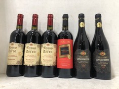 12 X BOTTLES OF ASSORTED RED WINE TO INCLUDE ROSSO DELLA TERRA 13% 75CL (18+ PROOF OF ID) (COLLECTION DAYS MONDAY 28TH OCTOBER - WEDNESDAY 30TH OCTOBER 9AM TO 4PM)