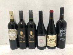 12 X BOTTLES OF ASSORTED RED WINE TO INCLUDE TUFFERS' TIPPLE TEMPRANILLO 2019 13% 750ML (18+ PROOF OF ID) (COLLECTION DAYS MONDAY 28TH OCTOBER - WEDNESDAY 30TH OCTOBER 9AM TO 4PM)