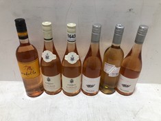 12 X BOTTLES OF ASSORTED ROSE WINE TO INCLUDE FAMILLE PERRIN LUBERON LE TRIANGLE D'OR 13% 750ML (18+ PROOF OF ID) (COLLECTION DAYS MONDAY 28TH OCTOBER - WEDNESDAY 30TH OCTOBER 9AM TO 4PM)