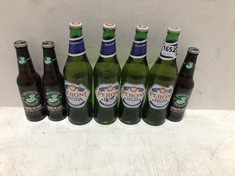 36 X BOTTLES OF ASSORTED BEERS TO INCLUDE PERONI NASTRO AZZURRO LAGER 620ML BBE-04/25 (18+ PROOF OF ID) (COLLECTION DAYS MONDAY 28TH OCTOBER - WEDNESDAY 30TH OCTOBER 9AM TO 4PM)