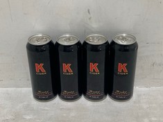 23 X CANS OF K CIDER 7.5% 500ML (18+ PROOF OF ID) (COLLECTION DAYS MONDAY 28TH OCTOBER - WEDNESDAY 30TH OCTOBER 9AM TO 4PM)