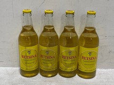 20 X BOTTLES OF RETSINA TRADITIONAL APPELLATION GREEK DRY WHITE WINE 11.5% 50CL (18+ PROOF OF ID) (COLLECTION DAYS MONDAY 28TH OCTOBER - WEDNESDAY 30TH OCTOBER 9AM TO 4PM)