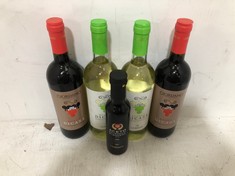 9 X BOTTLES OF ASSORTED WINE TO INCLUDE BIANCO DICASA GIORDANO WHITE WINE 11.5% 75CL TO INCLUDE 12-PIECE WHITE PLATES/BOWLS AND GIORDANO PESTO LIGURE 130G BBE-01/03/26(18+ PROOF OF ID) (COLLECTION DA