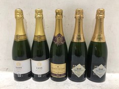 9 X BOTTLES OF ASSORTED WINE TO INCLUDE CAVA SPARKLING WINE 11.5% 75CL(18+ PROOF OF ID) (COLLECTION DAYS MONDAY 28TH OCTOBER - WEDNESDAY 30TH OCTOBER 9AM TO 4PM)