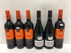 12 X BOTTLES OF ASSORTED WINE TO INCLUDE BAROSSA SHIRAZ 2018 14% 75CL(18+ PROOF OF ID) (COLLECTION DAYS MONDAY 28TH OCTOBER - WEDNESDAY 30TH OCTOBER 9AM TO 4PM)