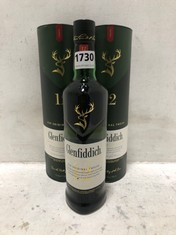 3 X BOTTLES OF GLENFIDDICH SINGLE MALT SCOTCH WHISKEY 40% 70CL(18+ PROOF OF ID) (COLLECTION DAYS MONDAY 28TH OCTOBER - WEDNESDAY 30TH OCTOBER 9AM TO 4PM)