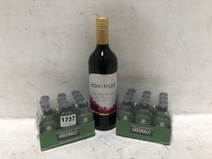 2 X PACKS OF GREENHALLS THE ORIGINAL MINIATURES 12 X 5CL PER PACK TO INCLUDE ECHO HILS OFT RED BERRIES & PLUMS RED WINE 12.5% 75CL (18+ PROOF OF ID) (COLLECTION DAYS MONDAY 28TH OCTOBER - WEDNESDAY 3