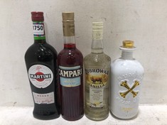 4 X BOTTLES OF ASSORTED SPIRITS TO INCLUDE ZUBROWKA VANILLA FLAVOURED VODKA 37.5% 700ML (18+ PROOF OF ID) (COLLECTION DAYS MONDAY 28TH OCTOBER - WEDNESDAY 30TH OCTOBER 9AM TO 4PM)