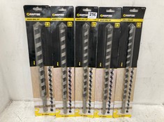 5 X RAPTOR AUGER DRILL BIT IN ASSORTED SIZES