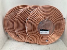 3 X LAWTON TUBES 8MM X 0.7MM X 25M COPPER COIL