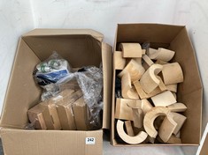 2 X BOXES OF ASSORTED ITEMS TO INCLUDE UPONOR MLCP PRESS COUPLING 32MM