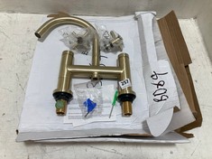 HUDSON REED TEC CROSSHEAD BATH FILLER BRUSHED BRASS HRTEX853-M - RRP £422