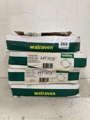 4 X WALRAVEN 2S UNLINED CLAMP ZP M8/10 20-24MM 33035024