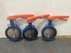 3 X KITZ 200 CAST IRON BUTTERFLY VALVE