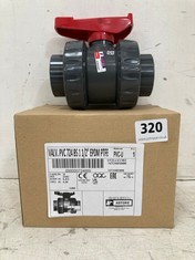 DURAPIPE AVF UPVC 311E D/U BALL VALVE EPDM 1½" I7240500