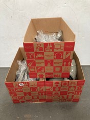 3 X BOXES OF ASSORTED ITEMS TO INCLUDE MCALPINE 32MM COMPRESSION COUPLER CP 32G-CB