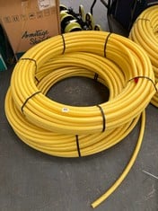 3 X ASSORTED ITEMS TO INCLUDE GPS PIPE SYSTEMS GAS 25MM X 100M YELLOW MDPE COIL SDR11 52560307 - RRP £157 (KERBSIDE PALLET DELIVERY)