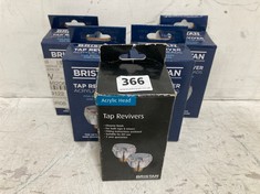 5 X ASSORTED TAPS TO INCLUDE BRISTAN TAP REVIVER ACRYLIC HEAD