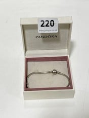 PANDORA MOMENTS SNAKE CHAIN BRACELET - STERLING SILVER