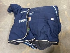 HORSEWARE IRELAND RAMBO STABLE SHEET WITH MICROFIBER LINING IN NAVY BLUE - RRP £108