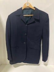 MARILYN ANSELM DESIGN FOR HOBBS SINGLE BREASTED JACKET NAVY BLUE SIZE 12